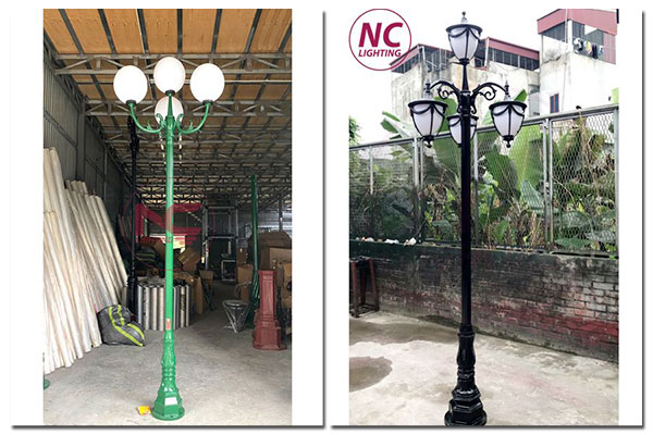 Cột đèn sân vườn 4 bóng 7 Cột đèn sân vườn 4 bóng Cột đèn sân vườn 365