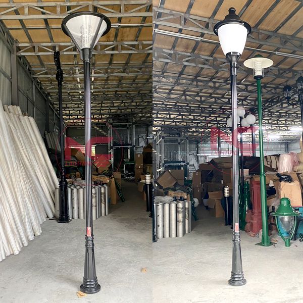 Cột đèn sân vườn 1 bóng 13 cột đèn trang trí 1 bóng, Cột đèn sân vườn 1 bóng