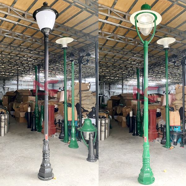 Cột đèn sân vườn 1 bóng 21 cột đèn trang trí 1 bóng dc02, Cột đèn sân vườn 1 bóng