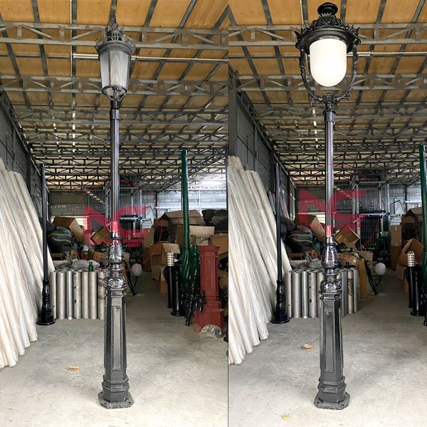 Cột đèn sân vườn 1 bóng 20 cột đèn trang trí 1 bóng dc05, Cột đèn sân vườn 1 bóng