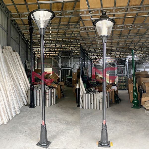 Cột đèn sân vườn 1 bóng 10 cột đèn trang trí sân vườn 1 bóng, Cột đèn sân vườn 1 bóng