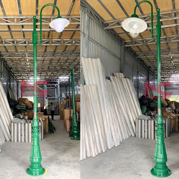 Cột đèn sân vườn 1 bóng 9 cột đèn trang trí sân vườn 1 bóng DC 06, Cột đèn sân vườn 1 bóng