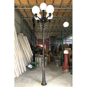 Cột đèn sân vườn 5 bóng 8 cột đèn trang trí sân vườn 1 bóng, Cột đèn sân vườn 5 bóng