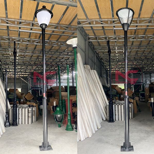 Cột đèn sân vườn 1 bóng 8 cột đèn trang trí sân vườn 1 bóng