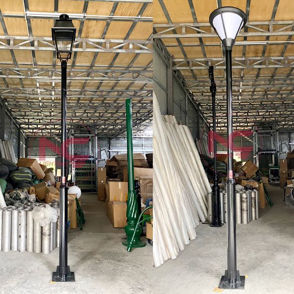Cột đèn sân vườn 1 bóng 11 cột đèn trang trí sân vườn 1 bóng, cột đèn sân vườn đẹp