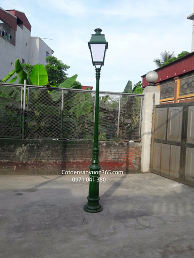 Cột đèn sân vườn 1 bóng 25 Cot den san vuon 1 bong lap den long, Cột đèn sân vườn 1 bóng