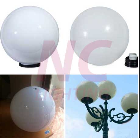 Đèn trắng đục 8 Báo giá đèn sân vườn cầu trắng đục