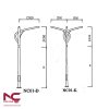 Cột đèn cao áp chiếu sáng NC-01 Cột đèn sân vườn 365