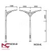 Cột đèn chiếu sáng NC-03 3 Cột đèn chiếu sáng NC-03