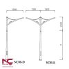 Trụ đèn cao áp đường phố NC-08 3 Trụ đèn cao áp đường phố NC - 08