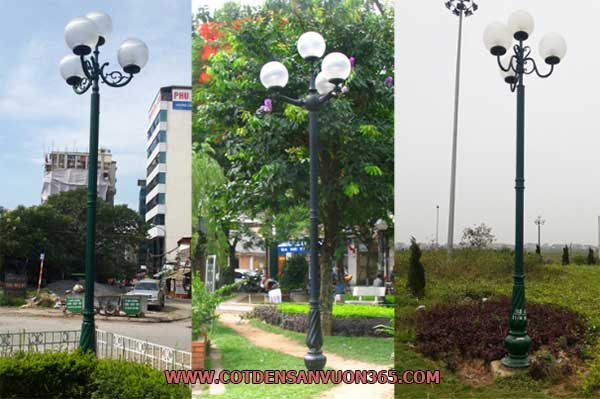Bền đẹp với 7 cột đèn sân vườn đúc 1 2 3 4 5 bóng giá rẻ 5 Cột đèn sân vườn đúc Banian