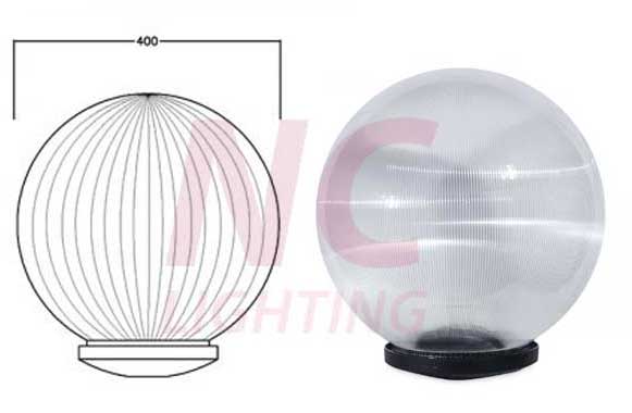 Đèn Sân Vườn Cầu Sọc – Chiếu Sáng & Trang Trí Ngoài Trời 8 Chi tiết cấu tạo đèn cầu sọc