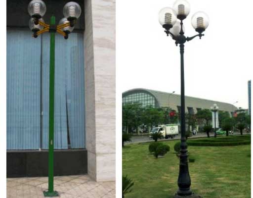Đèn vườn cầu trong 8 Đèn chiếu sáng sân vườn bóng cầu trong