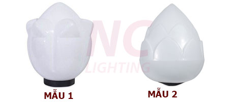 Đèn Sân Vườn Hoa Sen IP65 | Chịu Va Đập 6J – D250–D500 5 Mẫu đèn sân vườn hoa sen
