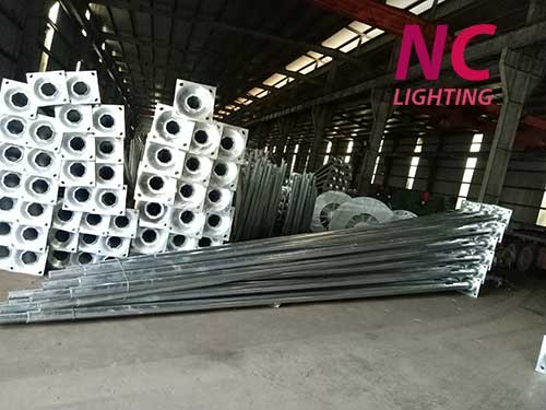 Báo giá các loại cột đèn cao áp 4 Sản xuất cột đèn chiếu sáng tại xưởng