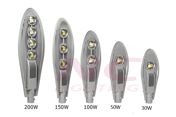 Hướng dẫn sử dụng đèn đường led hiệu quả 16 Cac-muc-cong-suat-pho-bien-cua-den-duong-led-cao-ap