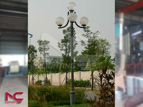 Bền đẹp với 7 cột đèn sân vườn đúc 1 2 3 4 5 bóng giá rẻ 6 Cột đèn sân vườn đúc Nouvo