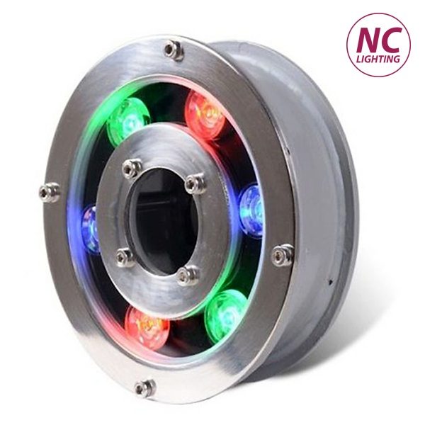 Đèn Led Âm Nước Bánh Xe NCB-01, P=6W RGB 1 Đèn Led Âm Nước Bánh Xe NCB-01