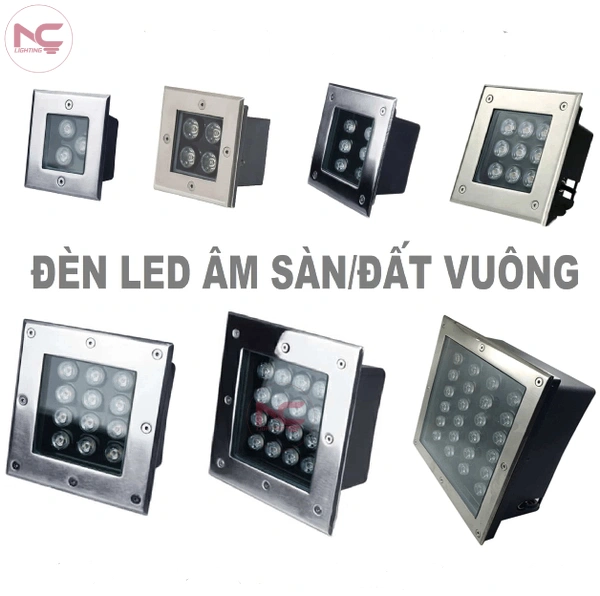 Đèn Led Âm Đất Vuông ADV 6 đèn led âm đất vuông ADV