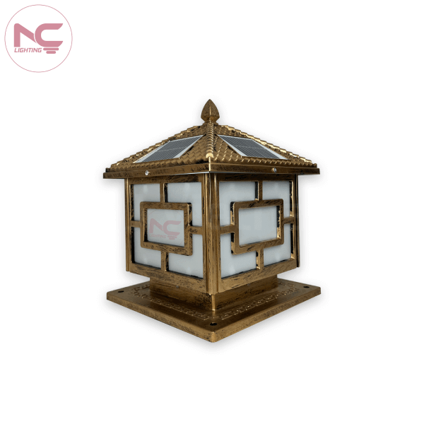 Đèn Trụ Cổng Năng Lượng Mặt Trời LNC-TC-04 400mm 1 Mẫu đèn trụ cổng năng lượng mặt trời LNC-TC-04