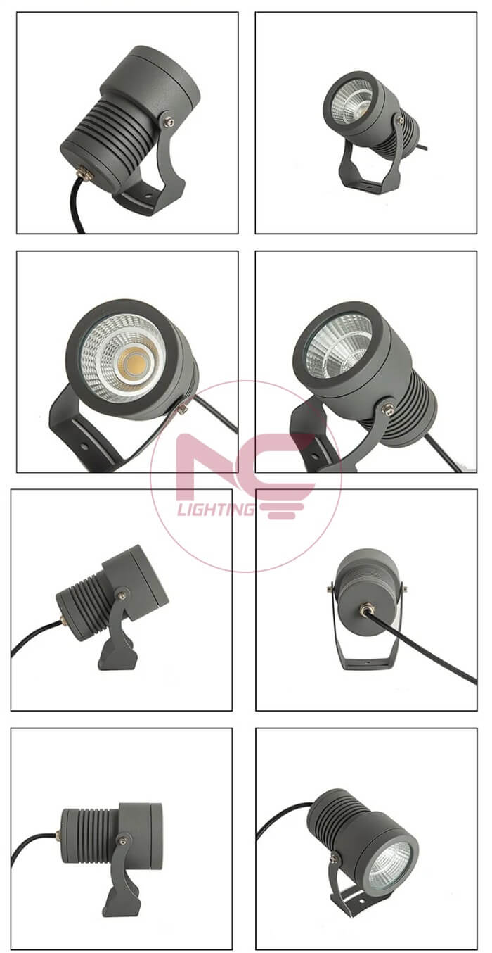 Đèn Cắm Cỏ Nhôm Đúc Xám NCCND 6 đèn cắm cỏ nhôm đúc xám NCCND