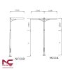 Cột Đèn Cao Áp NC-12 2 Cột Đèn Cao Áp NC-12
