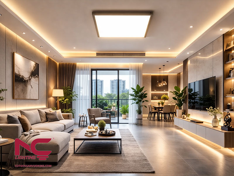 Tiêu chuẩn chiếu sáng là gì? Bảng độ rọi theo TCVN mới 2026 5 den led panel trang tri
